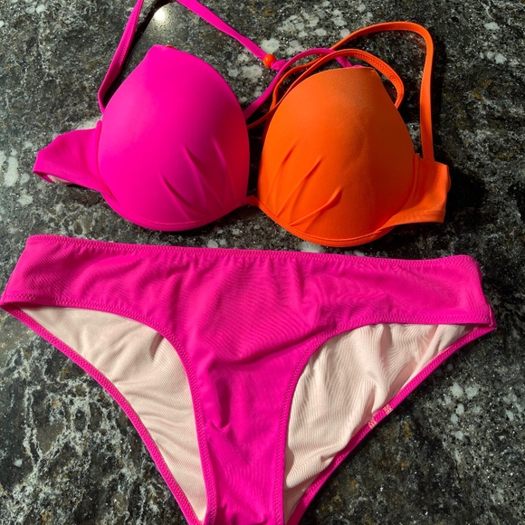 NWOT top 36C color block and matching M aloha beaches bottoms - Picture 1 of 16